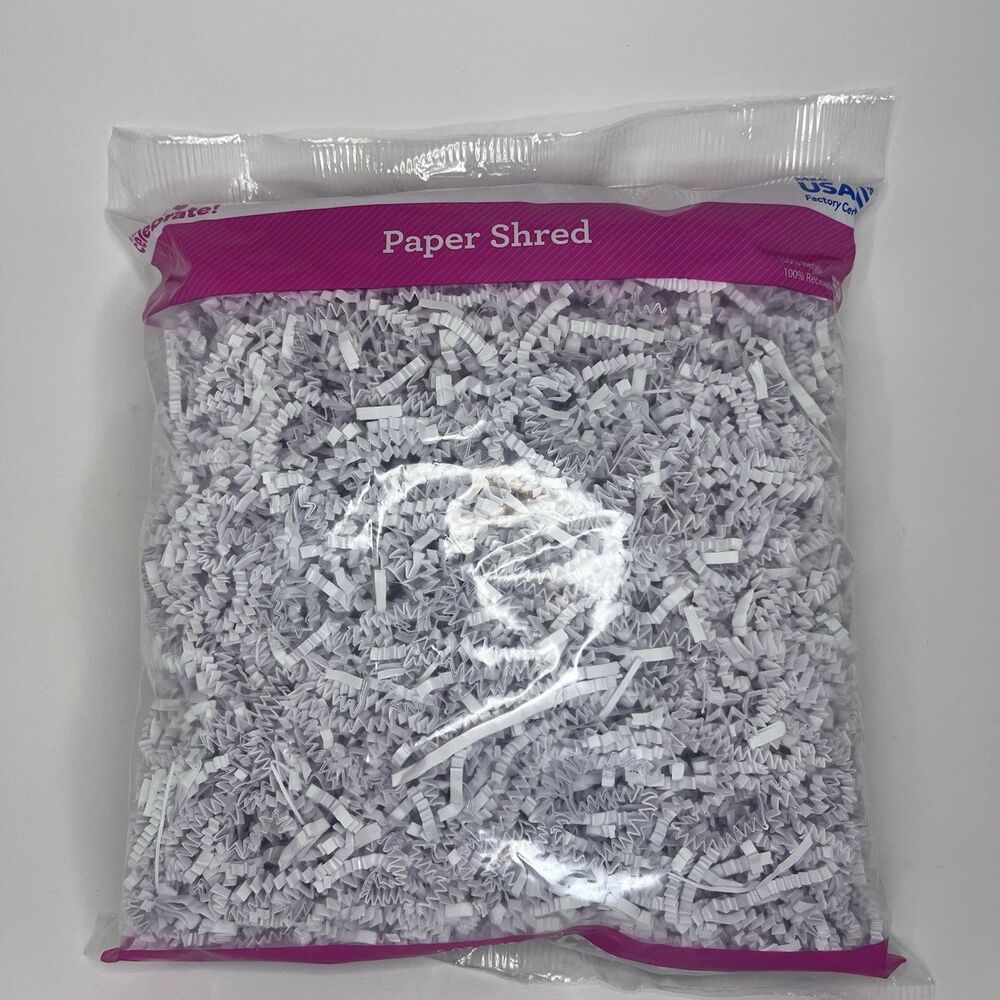 White Paper Shred For Gift Packing 5 Oz (141.75 g)